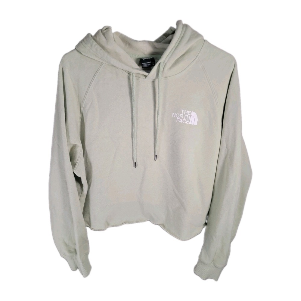 The North Face Streetwear Gorpcore Cropped Hoodie XL Wildflower Raw Hem Pullover